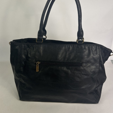 Farfouillette Zippered Shopping Bag Black