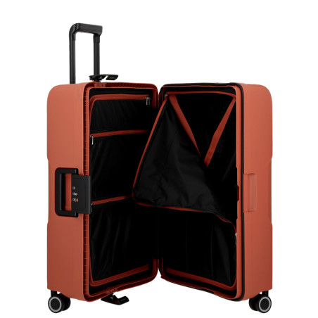 Jump Maxlock Edition 2026 Valise Moyenne 66cm 4 Roues Fermeture TSA Brique ouvert