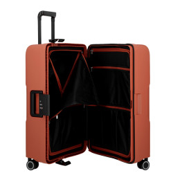 Jump Maxlock Edition 2026 Valise Moyenne 66cm 4 Roues Fermeture TSA Brique ouvert