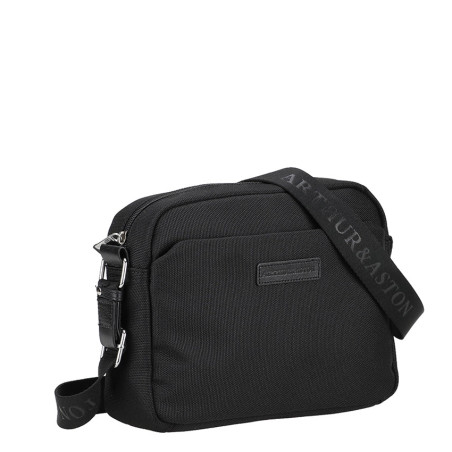 Arthur and Aston Jim Small Shoulder Bag for Men in Black