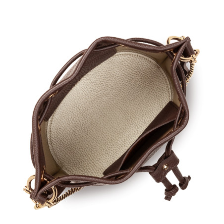 Lancaster Alba Double Bucket Bag 470-80 Brown In Pale Gold