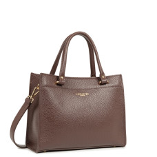 Lancaster Foulonné Double Handheld Tote Bag 470-63 Pale Gold Brown