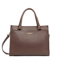 Lancaster Foulonné Double Handheld Tote Bag 470-63 Pale Gold Brown
