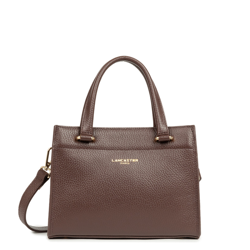 Lancaster Foulonné Double Small Handbag 470-73 Brown In Or Pale