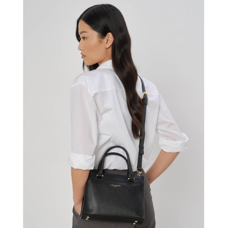 Lancaster Foulonné Double Small Handbag 470-73 Black In Nude
