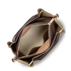 Lancaster Foulonne Double Handbag Louisa 470-18 Brown Interior Pale...