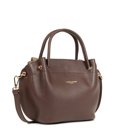 Lancaster Foulonne Double Handbag Louisa 470-18 Brown Interior Pale...