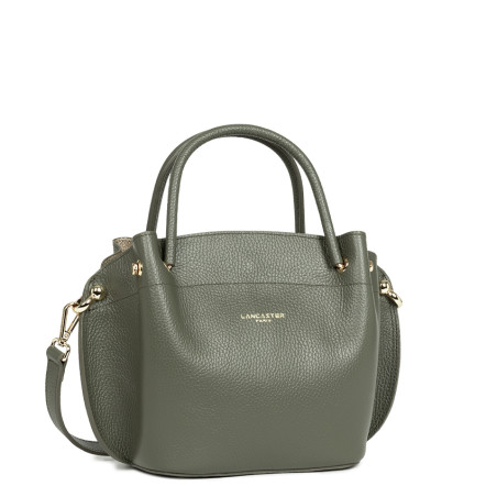 Lancaster Foulonne Double Handbag Louisa 470-18 Smoked Khaki