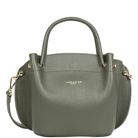 Lancaster Foulonne Double Sac A Main Louisa 470-18 Kaki Fumé