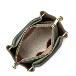Lancaster Foulonne Double Handbag Louisa 470-18 Smoked Khaki