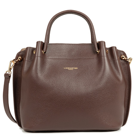 Lancaster Foulonne Double Large Handbag Louisa 470-19 Brown Gold Pale