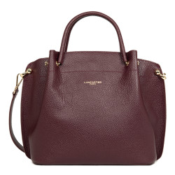 Lancaster Foulonne Double Grand Sac A Main Louisa 470-19 Bordeaux Foncé