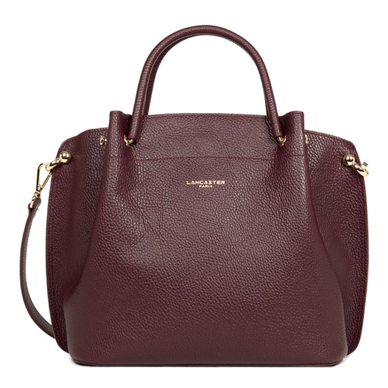 Lancaster Foulonne Double Grand Sac A Main Louisa 470-19 Bordeaux Foncé