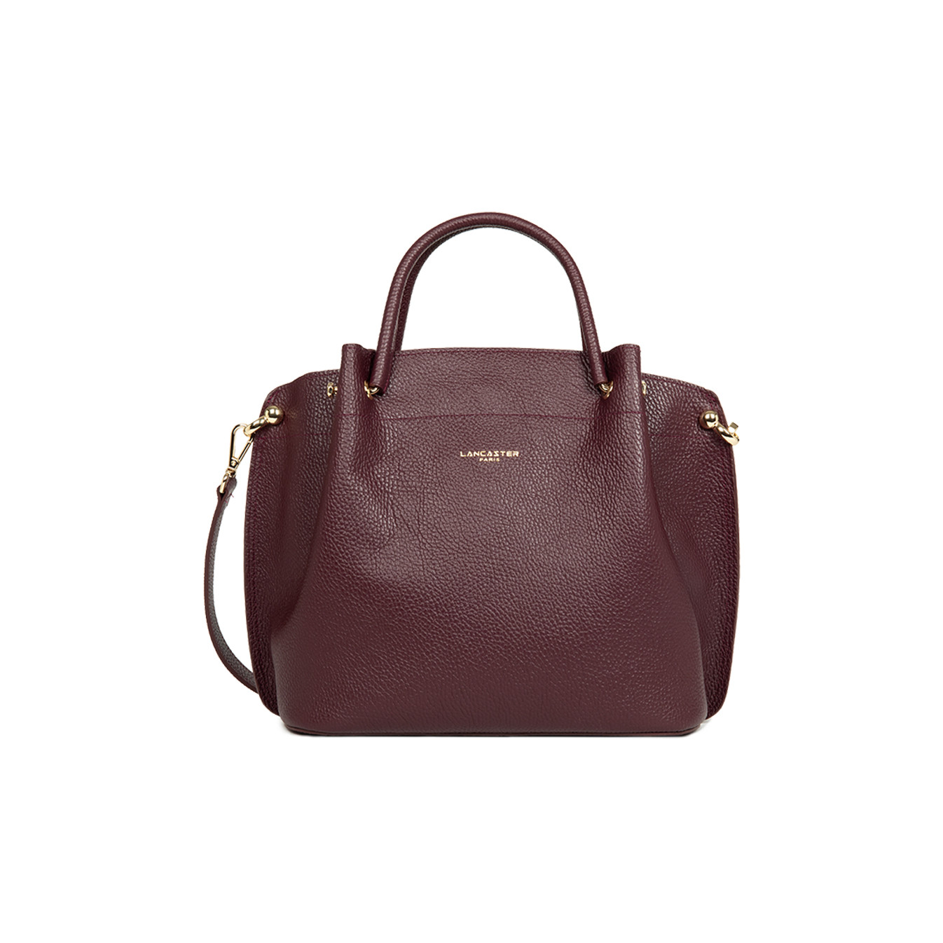 Lancaster Foulonne Double Grand Sac A Main Louisa 470-19 Bordeaux Foncé