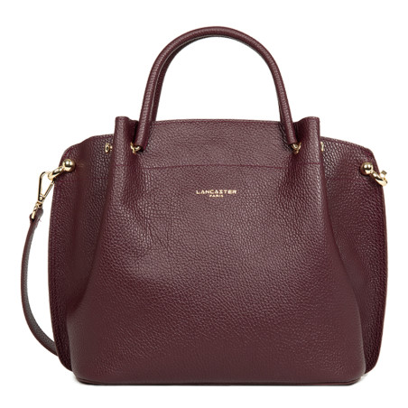 Lancaster Foulonne Double Grand Sac A Main Louisa 470-19 Bordeaux Foncé