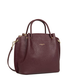 Lancaster Foulonne Double Grand Sac A Main Louisa 470-19 Bordeaux Foncé