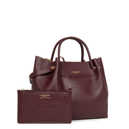 Lancaster Double Handle Tote Louisa 470-20 Dark Bordeaux