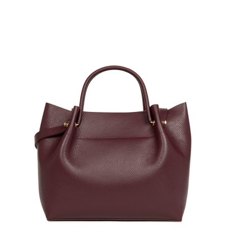 Lancaster Double Handle Tote Louisa 470-20 Dark Bordeaux