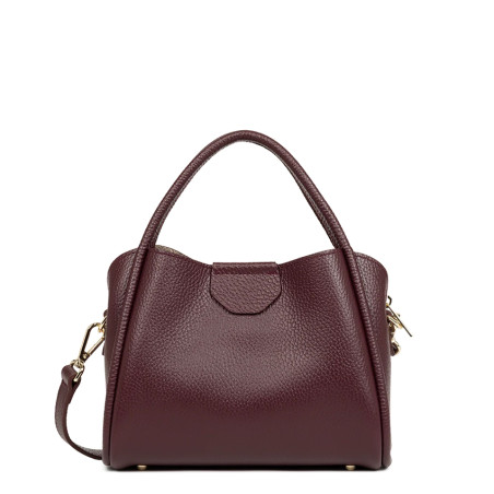 Lancaster Ida Double Sac Porté Epaule 470-83 Bordeaux Foncé dos