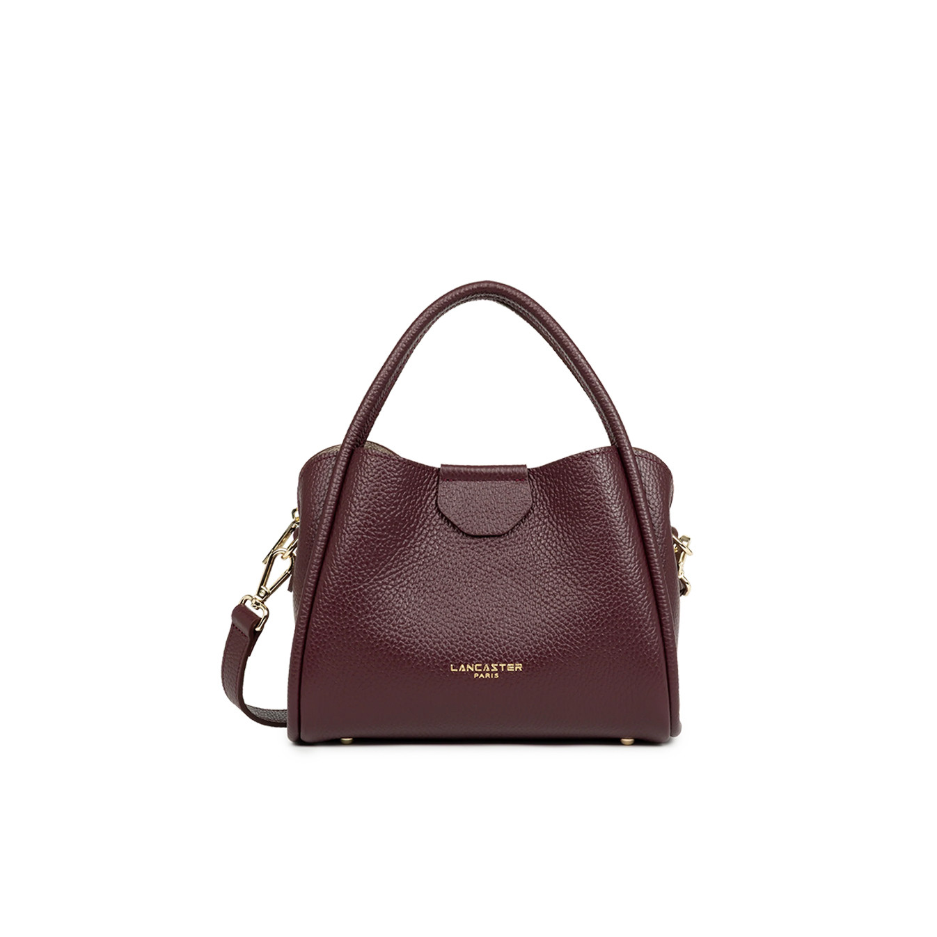 Lancaster Ida Double Shoulder Bag 470-83 Dark Burgundy