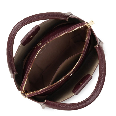 Lancaster Ida Double Shoulder Bag 470-83 Dark Burgundy