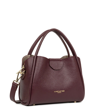 Lancaster Ida Double Sac Porté Epaule 470-83 Bordeaux Foncé cote