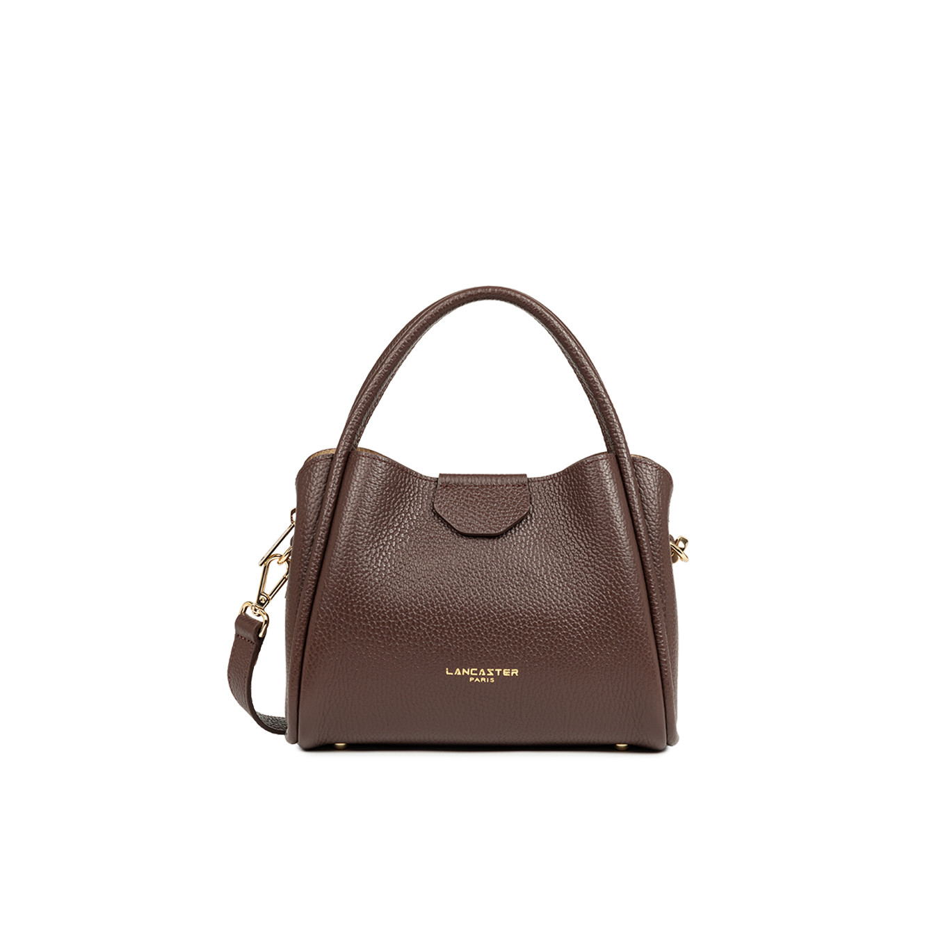 Lancaster Ida Double Sac Porté Epaule 470-83 Marron Or Pale
