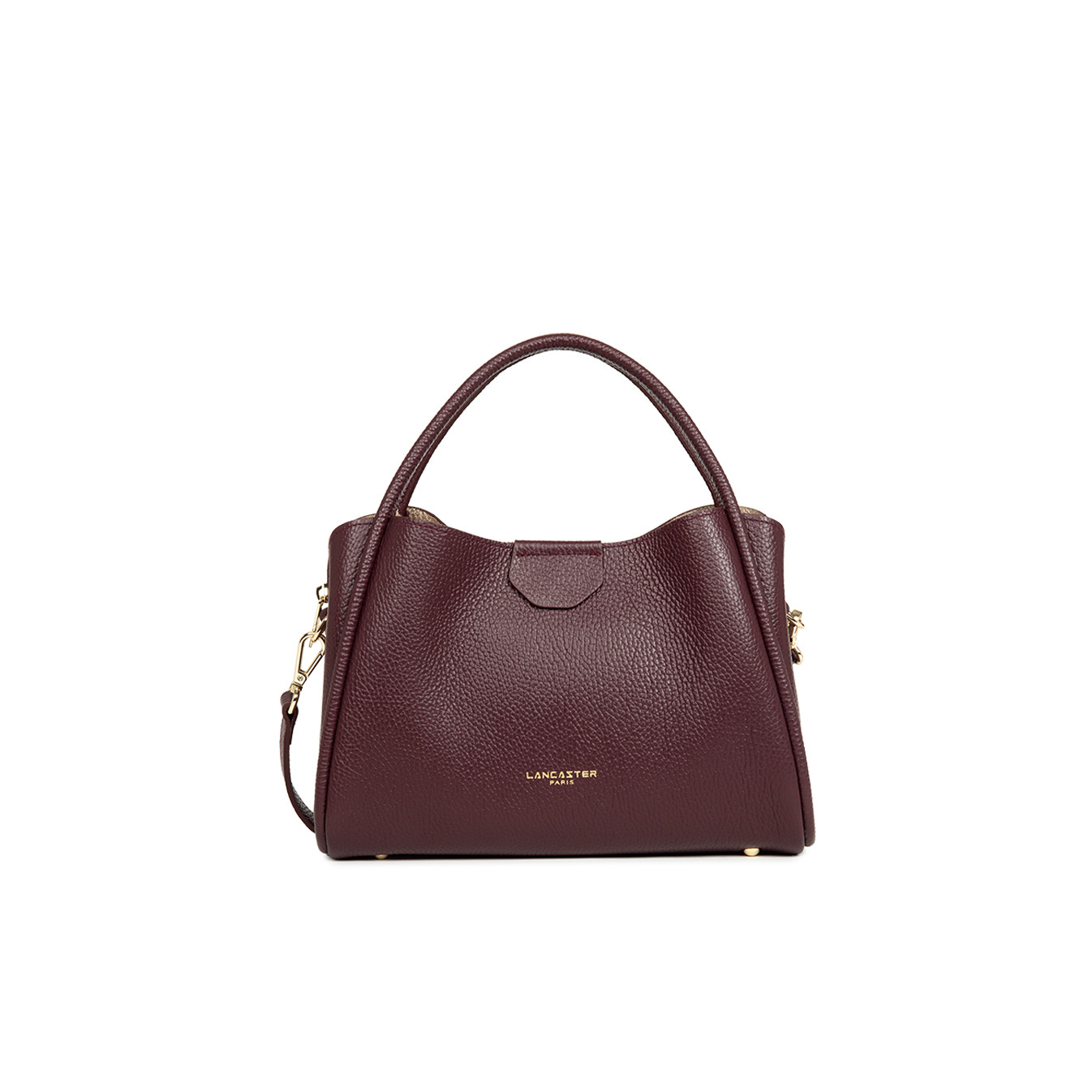Lancaster Ida Double Shoulder Bag 470-84 Dark Burgundy