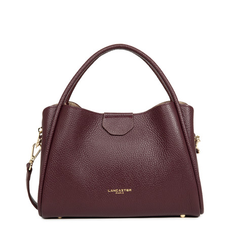 Lancaster Ida Double Shoulder Bag 470-84 Dark Burgundy