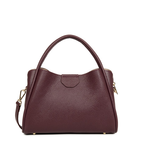 Lancaster Ida Double Sac Porté Epaule 470-84 Bordeaux Foncé dos