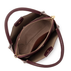 Lancaster Ida Double Shoulder Bag 470-84 Dark Burgundy