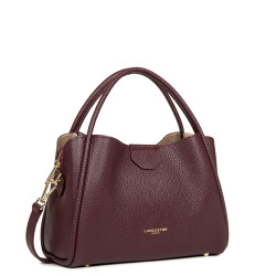 Lancaster Ida Double Sac Porté Epaule 470-84 Bordeaux Foncé cote