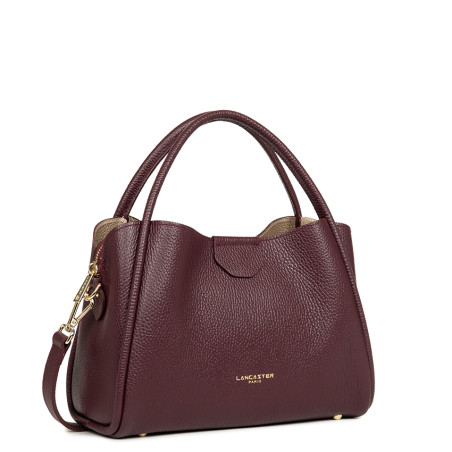 Lancaster Ida Double Shoulder Bag 470-84 Dark Burgundy