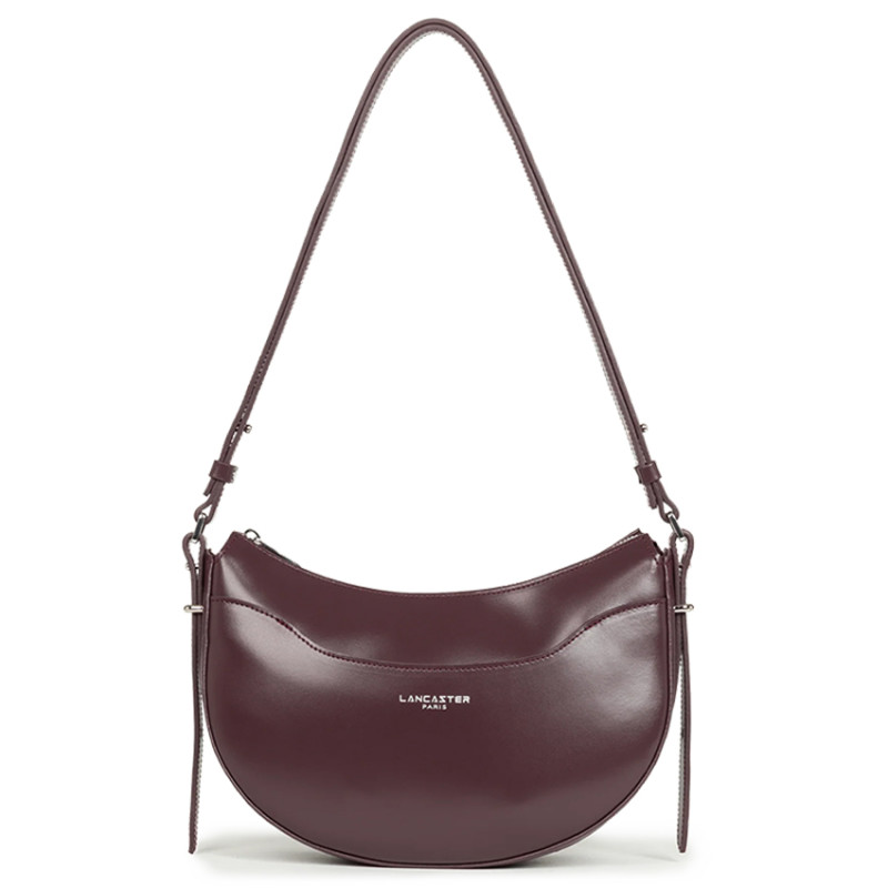 Lancaster Suave Ace Demi-Moon Bag 433-28 Dark Bordeaux