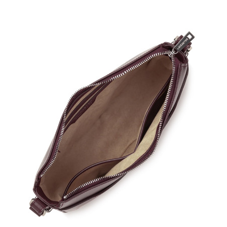Lancaster Suave Ace Demi-Moon Bag 433-28 Dark Bordeaux