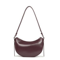 Lancaster Suave Ace Demi-Moon Bag 433-28 Dark Bordeaux