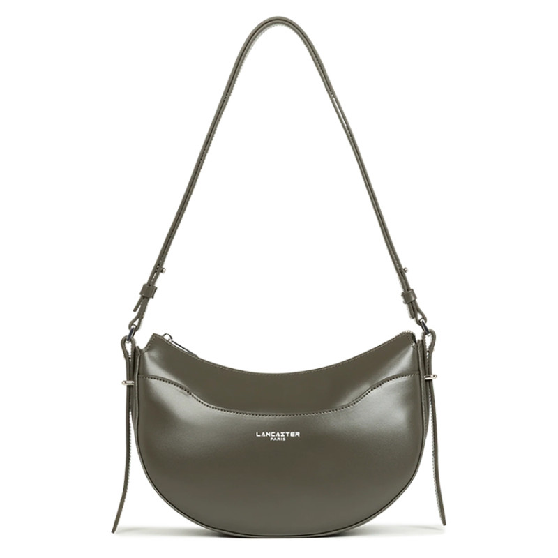 Lancaster Suave Ace Demi-Moon Bag 433-28 Dark Khaki