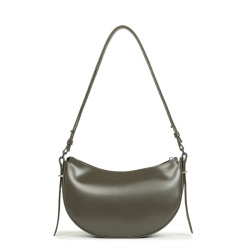 Lancaster Suave Ace Demi-Moon Bag 433-28 Dark Khaki