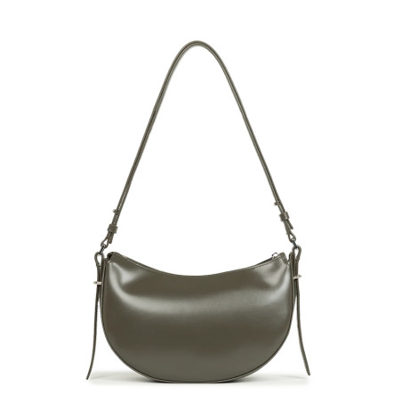 Lancaster Suave Ace Demi-Moon Bag 433-28 Dark Khaki
