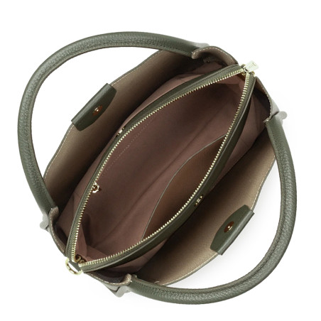Lancaster Ida Double Shoulder Bag 470-84 Smoked Khaki