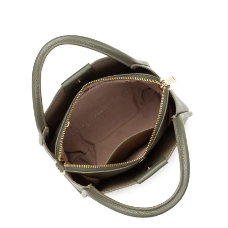 Lancaster Ida Double Shoulder Bag 470-83 Smoked Khaki