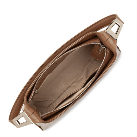 Lancaster Suave Ace Sac Baguette 433-20 Noisette ouvert