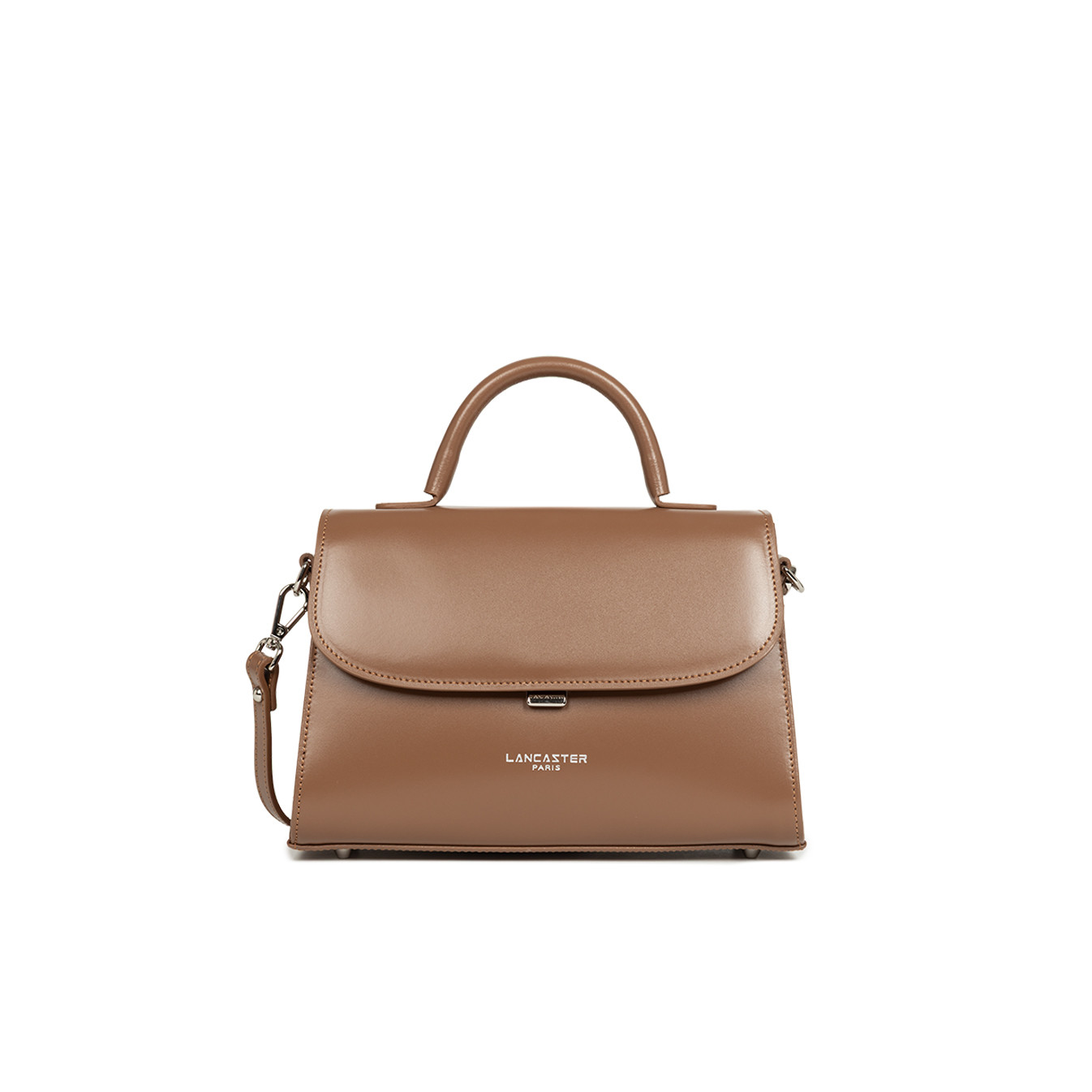 Lancaster Suave Even Leather Handbag 433-17 Hazelnut