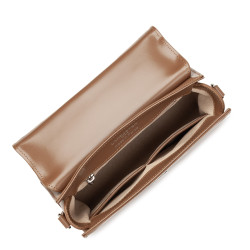 Lancaster Suave Even Leather Handbag 433-17 Hazelnut
