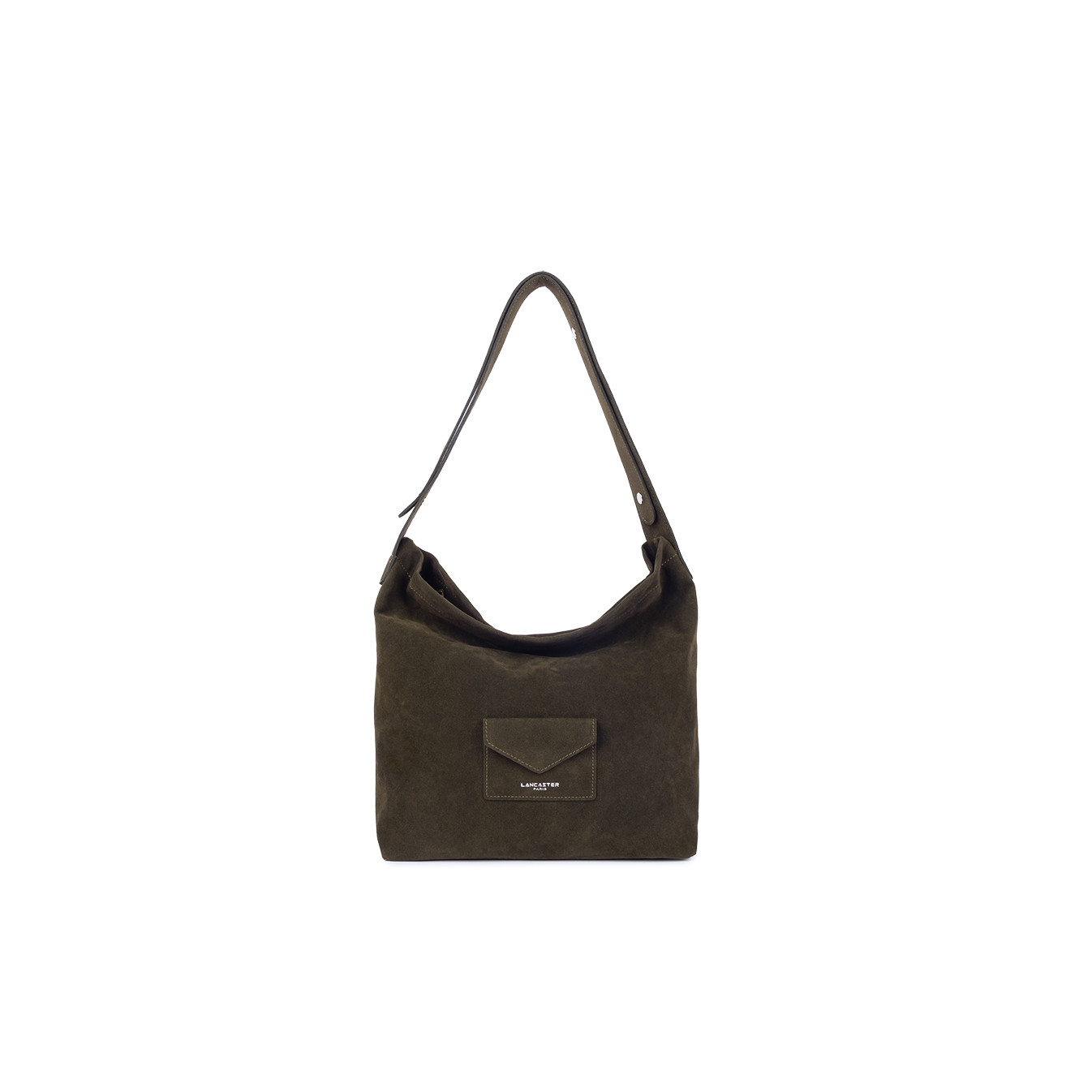 Lancaster Suedine KBA Bucket Bag 518-062 Dark Khaki