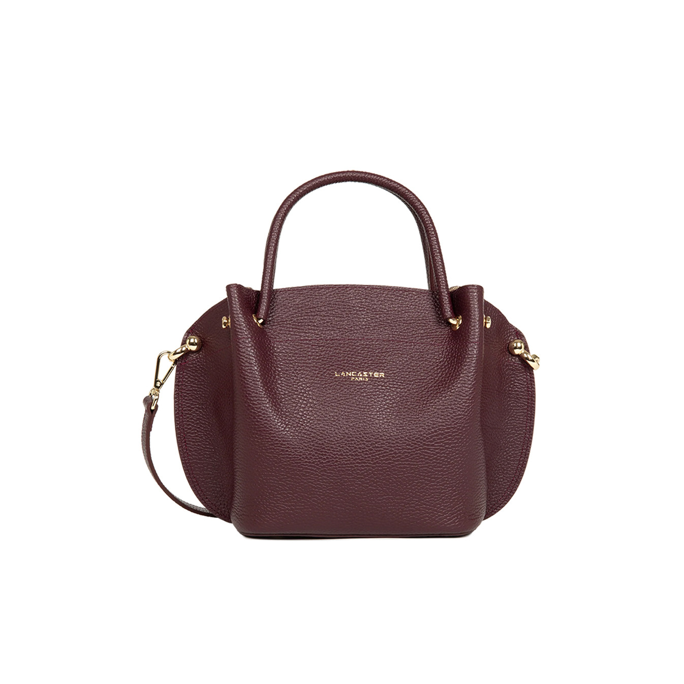Lancaster Foulonne Double Sac A Main Louisa 470-18 Bordeau Foncé