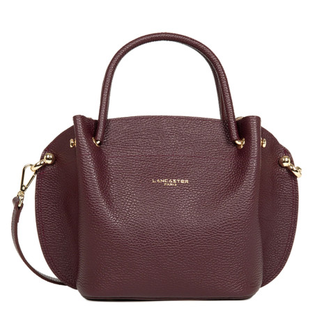 Lancaster Foulonne Double Handbag Louisa 470-18 Dark Burgundy