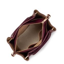 Lancaster Foulonne Double Handbag Louisa 470-18 Dark Burgundy