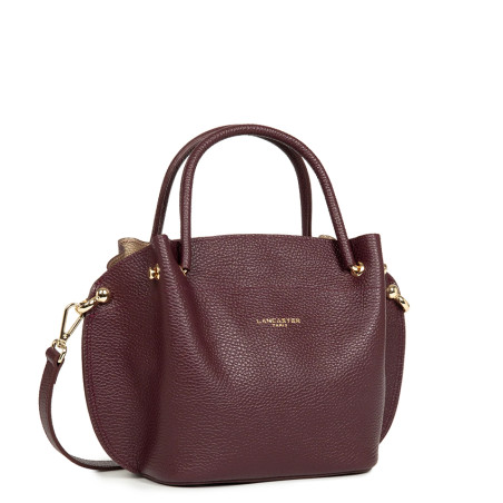 Lancaster Foulonne Double Handbag Louisa 470-18 Dark Burgundy