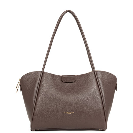 Lancaster Ida Double Grand Sac Cabas Porté Epaule 470-86 Marron Or ...